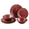 melamine dinnerware red